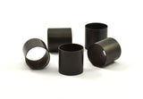 Black Tubes, 3 Black Oxidized Brass Tubes (20x20mm) Bs 1492 S111