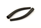 Black Oxidized Brass Texture Tube Findings (100mm) Bs 1042 BRC235 - R073   S169