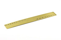 Brass Bracelet Blank - 2 Raw Brass Square Flat Bracelet Blanks Without Holes (145x20x0.80mm) V026