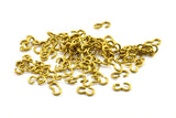 Brass Chain Connector, 25 Raw Brass Chain Connector Findings, Chain Parts (10x5x1.3mm) Y626