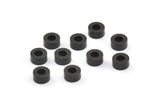 Black Spacer Bead, 25 Oxidized Brass Black Industrial Spacer Beads, Findings (5x2.5mm) A0434 S379