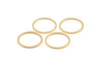 20mm Circle Connectors, 60 Gold Plated Brass Circle Connectors (20x1x1mm) Bs 1094 Q0418