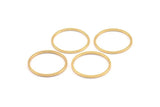 20mm Circle Connectors, 60 Gold Plated Brass Circle Connectors (20x1x1mm) Bs 1094 Q0418