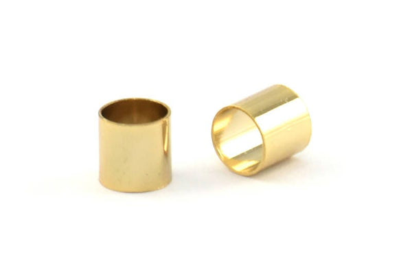 Gold Tube Bead, 50 Gold Plated Brass Tube Beads (5x5mm) Bs 1460 Q0398