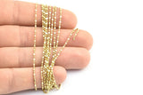 1 Meters 3.3 Feet 1.2mm Raw Brass Ball Chain Z101