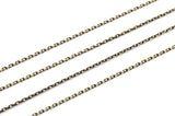 Tiny Chain, Brass Chain, 30 Meters - 99 Feet (1.5x2.2mm) Brass Soldered Chain - Bg1.2 ( Z004 )