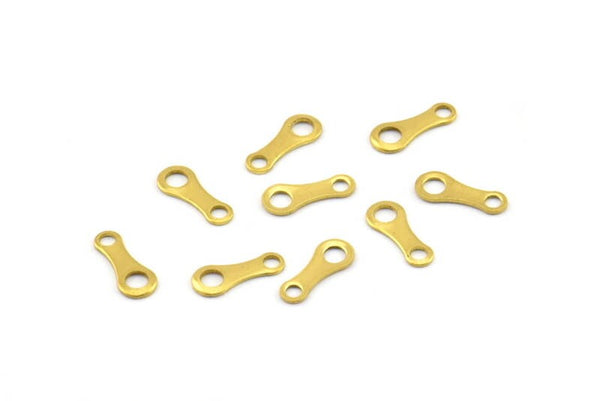 Brass Tiny Connector, 1000 Raw Brass Chain Connectors, Findings, Charms, Pendant, (9x3mm) Brs 186 A0236