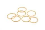 20mm Circle Connectors, 60 Gold Plated Brass Circle Connectors (20x1x1mm) Bs 1094 Q0418