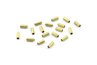 Brass Plain Tube, 200 Raw Brass Tubes (2x5mm) Bs 1429