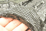 Brass Fabric Chain, Shiny Black Raw Brass Mesh (1500mmx400mm)