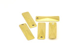 Brass Pyramid Charm, 25 Raw Brass Rectangle Pyramid Charms, Pendant, Findings  (19x6mm)  Brs 573 A0065