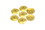 Brass Hexagon Bead, 50 Raw Brass Hexagon Bead Caps, Findings (12mm) Brs 413 A0482