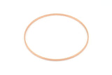 60mm Circle Connectors 6 Rose Gold Plated Brass Circle Connectors (60x1x1mm) Bs 1105 Q0970