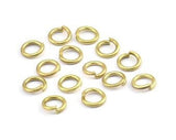 6mm Jump Ring - 500 Raw Brass Jump Rings Connectors (6x1.2mm) A0367