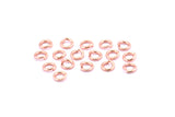 6mm Jump Ring, 100 Rose Gold Tone Brass Jump Rings (6x1.20mm) A1002