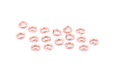 4mm Jump Ring, 250 Rose Gold Tone Brass Jump Rings (4x0.70mm) A0997