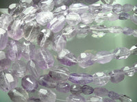 Lavender Pink  Amethyst, 15x12 To 30x22mm  Faceted  Gemstone Beads 15.5 Inches Full Strand G53