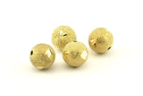 Brass Ball Bead, 24 Raw Brass Spacer Beads, Findings (12mm) D1253