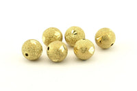 Brass Ball Bead, 24 Raw Brass Spacer Beads, Findings (12mm) D1253