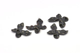 Black Butterfly Charm, 10 Oxidized Black Brass Butterfly Charms With 1 Hole, Earrings, Findings (25x20x0.60mm) D0731 S1016