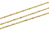 Stick Ball Chain, 5 M (1mm) Sticks Raw Brass Ball Chain - Z191