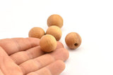 Vintage Wooden Bead, 12 Vintage Wooden Beads Made In Germany, Findings (19mm) B68