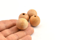 Vintage Wooden Bead, 8 Vintage Wooden Beads Made In Germany, Findings (21mm) B36