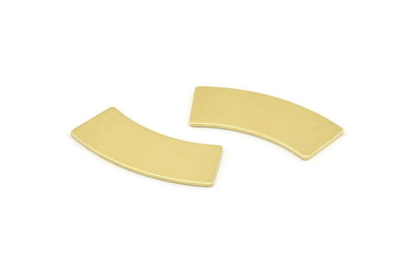 Brass Rectangle Blank, 12 Raw Brass Rectangle Stamping Blanks (28x10x0.80mm) M081