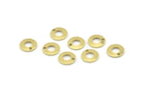 Brass Circle Charm, 100 Raw Brass Circle Charms With 1 Hole (8x0.80mm) M364