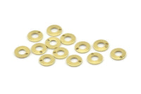 Brass Circle Charm, 100 Raw Brass Circle Charms With 1 Hole (8x0.80mm) M364