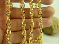 Link Chain, 1 Meter 3.3 Feet (7.5x5mm) Gold Plated Chain - Gp33 Z155