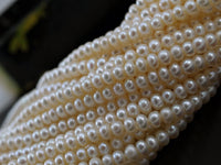 Freshwater Pearl Rondelle Beads 8 mm , 15.5 inc. Full Strand in6B  TS 05