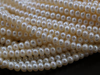 Freshwater Pearl Rondelle Beads 8 mm , 15.5 inc. Full Strand in6B  TS 05