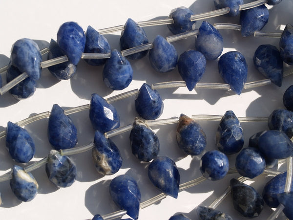 Sodalite Tear Drops Beads , Full Strand 9x6.5mm 38-39pcs G49 T048