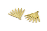 Brass Broom Charm, 2 Raw Brass Broom Charms With 1 Loop, Pendants, Earrings (31x1.5mm) N1010