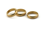 Brass Ring Blank, 5 Raw Brass Ring Settings (21mm) Hole Size (18mm) A0624