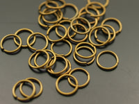 8 mm Antique Brass Jump Ring Connectors Findings 100 pcs