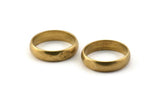 Brass Ring Blank, 5 Raw Brass Ring Settings (21mm) Hole Size (18mm) A0624