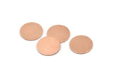 Copper Round Tag, 12 Copper Brass Round Stamping Blanks, Findings (16x0.80mm) M01347