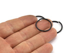 20mm Jump Ring - 12 Oxidized Black Brass Jump Rings (20x1.5mm) D0234 S1193