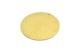 Brass Round Charm, Textured Raw Brass Round Tags With 1 Hole (52x0.80mm) A1923