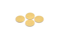 Brass Round Tag, 24 Raw Brass Round Stamping Blanks, Findings (12x1mm) A2112