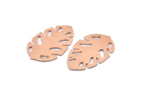 Copper Leaf Blank, 8 Raw Copper Leaf Blanks, Copper Blanks, Stamping Blanks (30x20x0.80mm) M01726