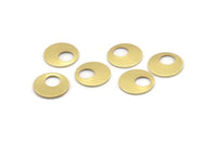 Brass Round Tag, 24 Raw Brass Round Stamping Blanks, Findings (13x0.80mm) M01644