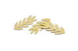 Brass Bough Blank, 8 Raw Brass Leaf Blanks, Brass Blanks, Stamping Blanks (30x13x0.80mm) M01694