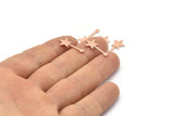 Copper Star Blank, 50 Raw Copper Star Blanks, Stamping Blanks (20x9x0.80mm) M02029