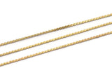 Copper Snake Chain, Raw Copper Snake Chain (0.9x0.6mm) Mb 8-36 - Y