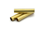 Large Brass Tube, 12 Raw Brass Tubes (8x40mm) Bs 1547