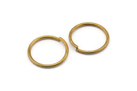 20mm Jump Ring - 50 Raw Brass Jump Rings (20x1.5mm) D0234