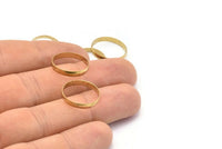 Brass Ring, 24 Raw Brass Ring Setting (17mm) BS 1139 R014